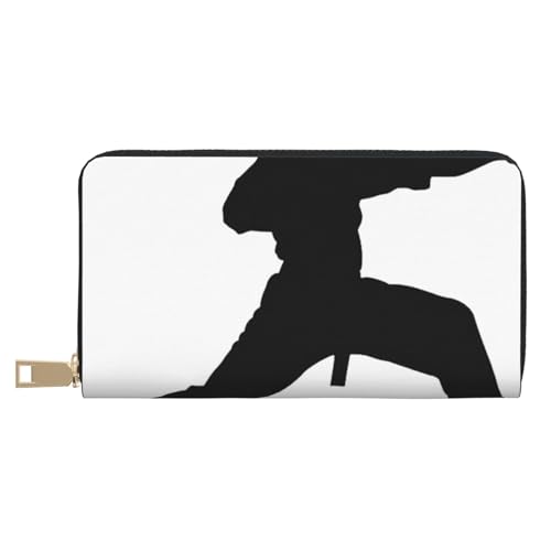 JRBWTDBW Karates Lange Kunstleder-Clutch, schick, stilvolle Damengeldbörsen für moderne Frauen, großes Fassungsvermögen, Kartenhalter und Organizer-Taschen, strapazierfähige Geldbörse, Handtasche für JRBWTDBW Karates Lange Kunstleder-Clutch, schick, stilvolle Damengeldbörsen für moderne Frauen, großes Fassungsvermögen, Kartenhalter und Organizer-Taschen, strapazierfähige Geldbörse, Handtasche für von JRBWTDBW