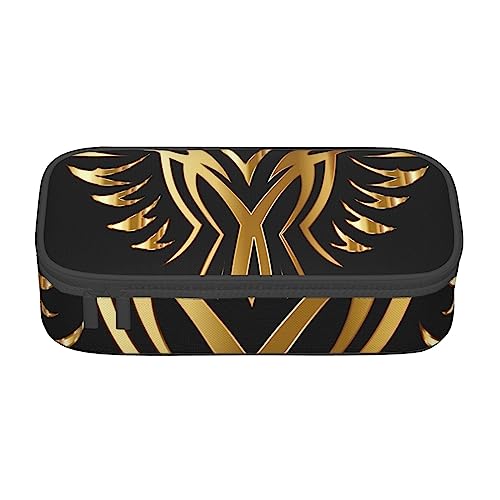 JRBWTDBW Phoenix Federmäppchen mit großem Fassungsvermögen, großes Fassungsvermögen, Federmäppchen für Studenten, Schreibwaren-Tasche, Federmäppchen mit glattem Reißverschluss, tragbares Federmäppchen von JRBWTDBW