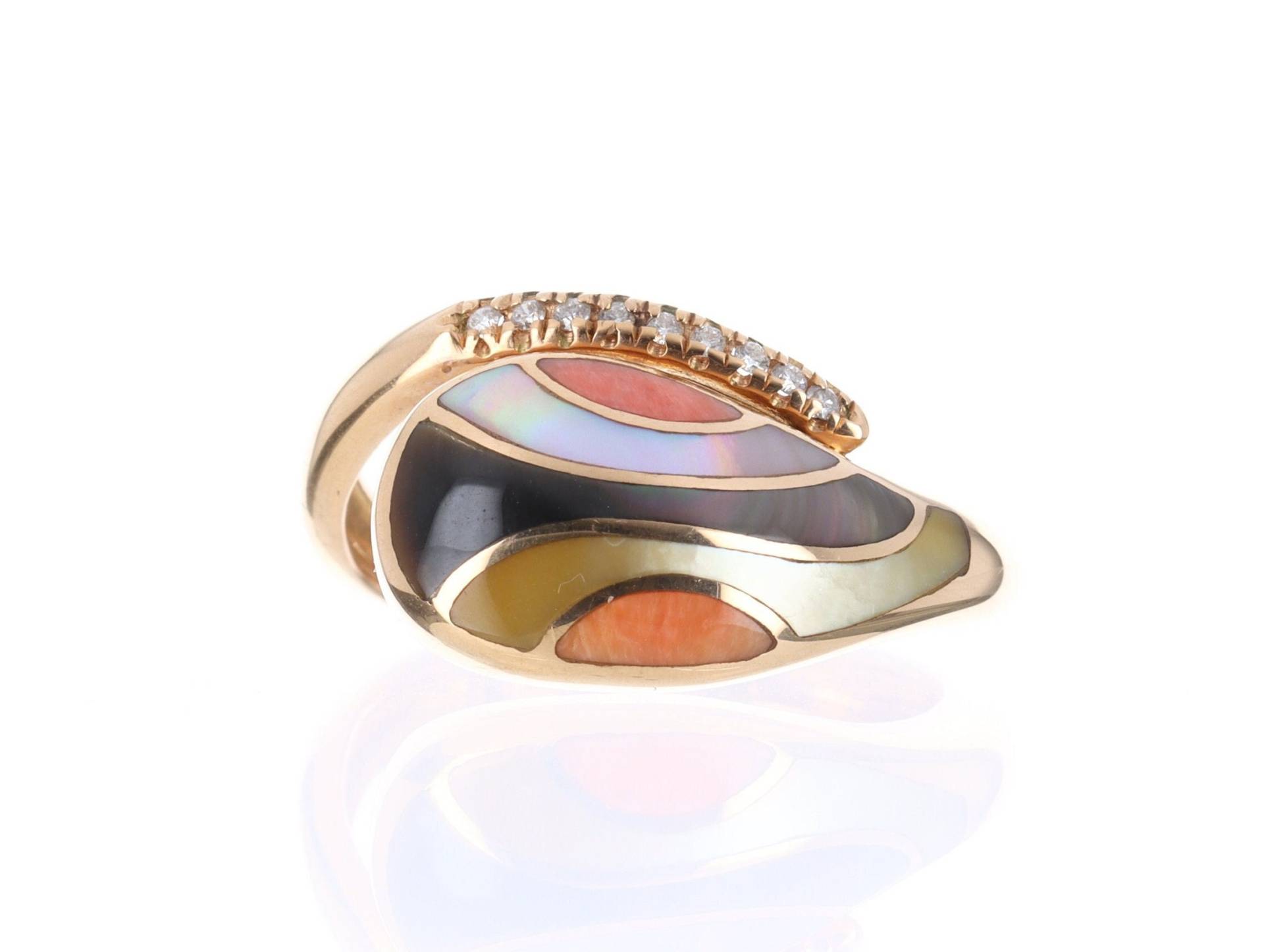 3.06Tcw Serpenti Diamant Ring 18K Ring, Rosegold Schlange Schlangenring von JRColombianEmeralds