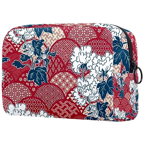 Kosmetiktasche mit Reißverschluss, geeignet für Damen, ideal für Reisen und den täglichen Gebrauch, Make-up-Organizer mit Fächern, Herren-Kulturbeutel, Boho-Stil Muster, Mehrfarbig4, von JRHEJTFZ