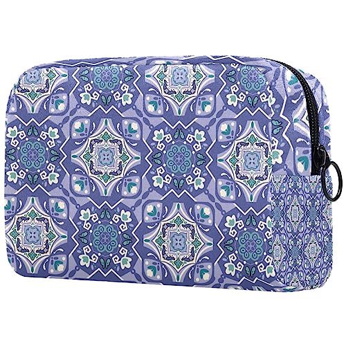 Kosmetiktasche mit Reißverschluss, geeignet für Damen, ideal für Reisen und den täglichen Gebrauch, Make-up-Organizer mit Fächern, Herren-Kulturbeutel, Mandala-Farbe, Mehrfarbig4, von JRHEJTFZ