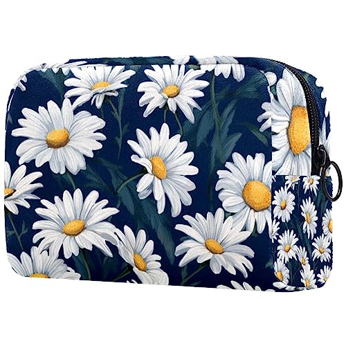 Kosmetiktasche mit Reißverschluss, geeignet für Damen, ideal für Reisen und den täglichen Gebrauch, Make-up-Organizer mit Fächern, Kulturbeutel für Herren – hübsches Flamingomuster, Mehrfarbig 2, von JRHEJTFZ