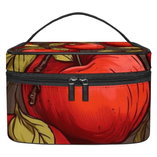 Kosmetiktasche mit Reißverschluss – leicht, große Kapazität, Make-up-Organizer, gedrucktes Design – perfekt für Damen und Mädchen, Thanksgiving Kürbis, Mehrfarbig 2, 22.5x15x13.8cm/8.9x5.9x5.4in, von JRHEJTFZ