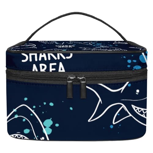 Stilvolle Kosmetiktasche – große Kapazität Make-up Fall für Damen und Mädchen – Ausflüge und Reisen notwendig – ideal für Toilettenartikel Aufbewahrungsbox Galaxy Moon Delfin, Mehrfarbig 6, von JRHEJTFZ