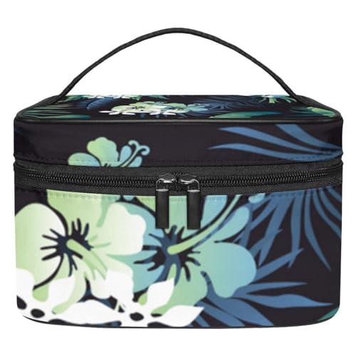 Stilvolle Kosmetiktasche – große Kapazität Make-up-Tasche für Damen und Mädchen – Ausflüge und Reisebedarf – ideal für Toilettenartikel Aufbewahrungsbox Gelb Sonnenblumenmuster, Mehrfarbig4, von JRHEJTFZ