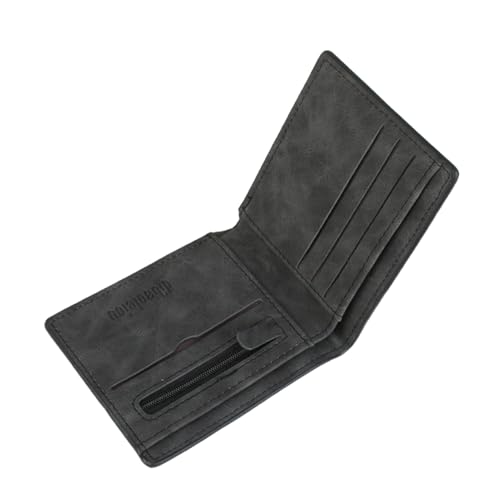 JRILUO Geldbörse Herren aus Leder mit Banknoten Fächern und Münzfach, Kann Karten und Geldscheine Aufbewahren, Geeignet für Arbeit, Geschäft, Den Täglichen Gebrauch oder Reisen. von JRILUO