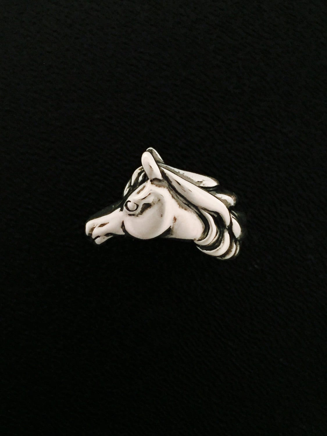 Kabana Reiter Hengst Pferd 925 Sterling Silber Ring Größe 9 von JRJewelryOV