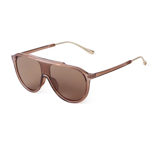 JRLLFD Gradient Oversized Sonnenbrille Damen Groß Rechteckig Herren Shades Uv400(4) von JRLLFD