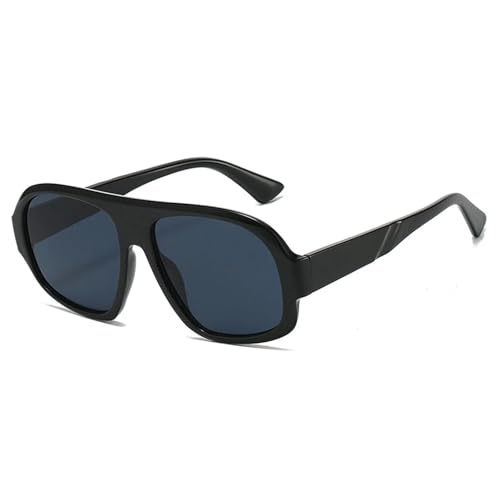 JRLLFD Mode Damen Sonnenbrille Gradient Frame Vintage Punk Herren UV400 (schwarz) von JRLLFD
