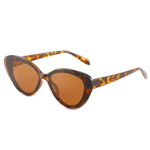 JRLLFD Sonnenbrille mit großem Rahmen für Damen und Herren, modisch, klassisch, für den Sommer, UV400 (Leopardenbraun) von JRLLFD