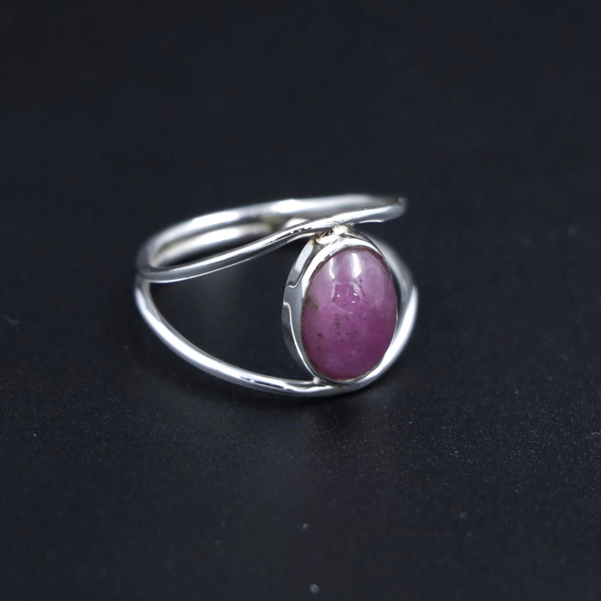 Rosa Jade Ring, 925 Sterling Silber Ringe Für Frauen, Ovaler Handgefertigter Edelstein Verlobungsring, Weihnachtsgeschenke Sie von JRPJEWELS