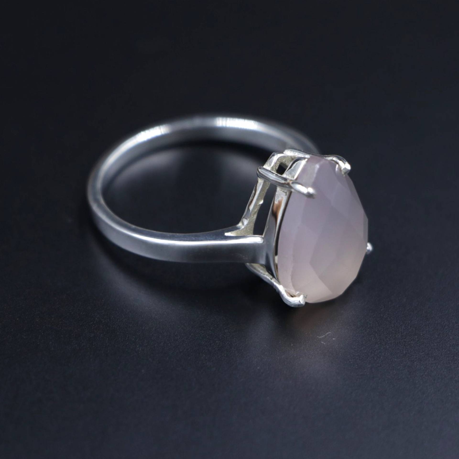 Rosenquarz Ring 925 Sterling Silber Ringe Für Frauen Handgemacht Rosa Edelstein Braut Verlobung Weihnachten Geschenk Sie von JRPJEWELS