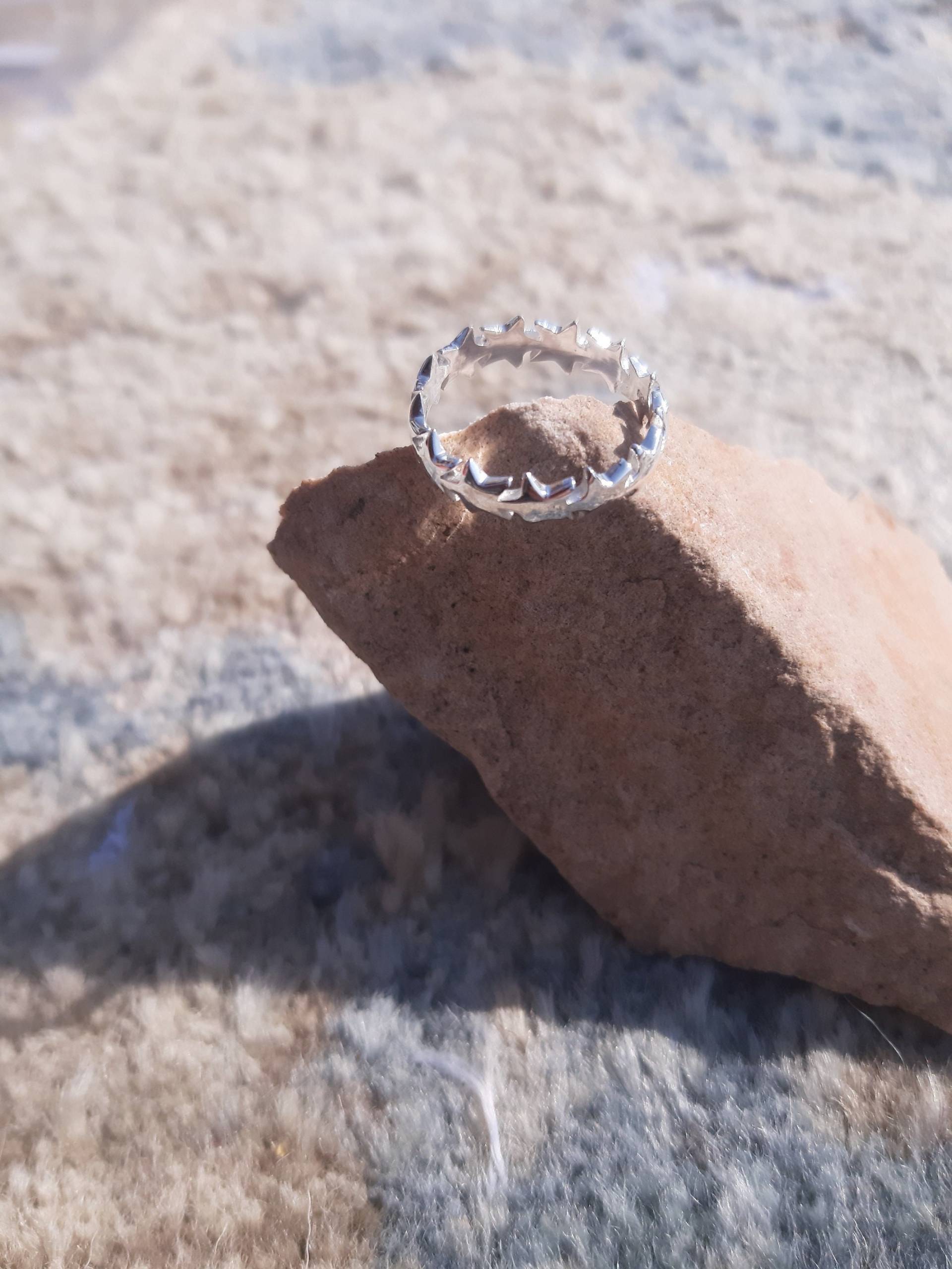 stern Silber Ring, Angst Fidget Boho Daumen Sorgen 925 Spinnring, Frauen Geschenk Für Sie von JRPJEWELS