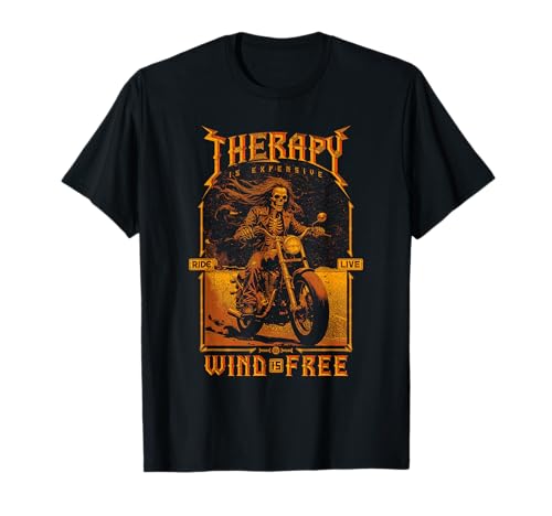Motorradfahrer Männer Therapie Motorradliebhaber Biker T-Shirt von JRRTS Motorraddesigns