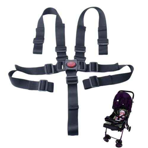 JRYXDS 5 Punkt Gurt Sicherheitsgurt Hochstuhl Multifunktional Kinderschutzgurt Hochstuhl Gurt für Buggy, Kinderwagen und Hochstuhl, Kindersitz, hochstühle gurt für hochstuhl gurt für hochstuhl (B) von JRYXDS