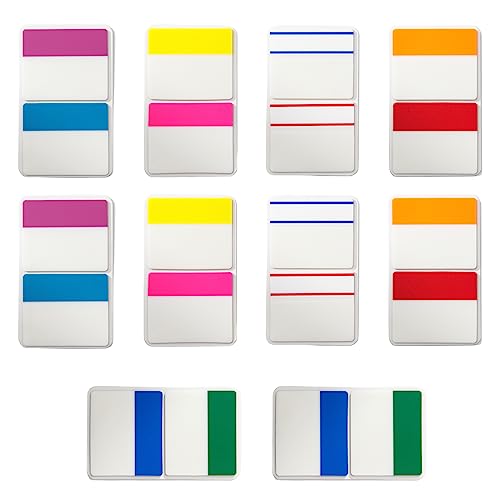 500 Blatt Selbstklebende Tabs Haftstreifen Index Extra Starke Haftmarker - 20 Exemplare À 25 Blatt In 10 Farben von JRYXDS