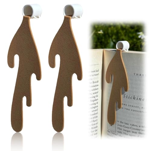 JRYXDS 2 Stück Verschütteter Kaffee Becher Lesezeichen Personalisiertes Innovative Karikatur Lesezeichesüße Lesezeichen Lesebuch-Liebhaber Geschenke Für Leseliebhaber Damen Herren von JRYXDS