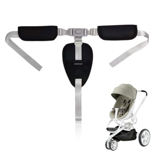 JRYXDS 3 Punkt Gurt Sicherheitsgurt, Ersatz-Sicherheitsgurte für Baby Kinderwagen Hochstuhl, Hochstuhlgurte Verstellbare Wandelbare Gurte Multifunktional Kinderschutzgurt Buggy (E) von JRYXDS