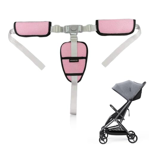 JRYXDS 3 Punkt Gurt Sicherheitsgurt, Ersatz-Sicherheitsgurte für Baby Kinderwagen Hochstuhl, Hochstuhlgurte Verstellbare Wandelbare Gurte Multifunktional Kinderschutzgurt Buggy (G) von JRYXDS