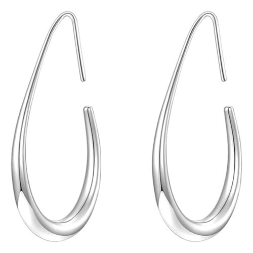 JRYXDS Ohrringe Creolen Silber Creolen Hypoallergen Klobig Creolen Tropfen Ohrringe von JRYXDS