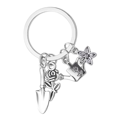 JRYXDS Zinklegierung Gartenschlüsselanhänger - Gießkanne & Schaufel Design, Perfekt Für Gärtner & Gartenliebhaber Als Geschenk von JRYXDS