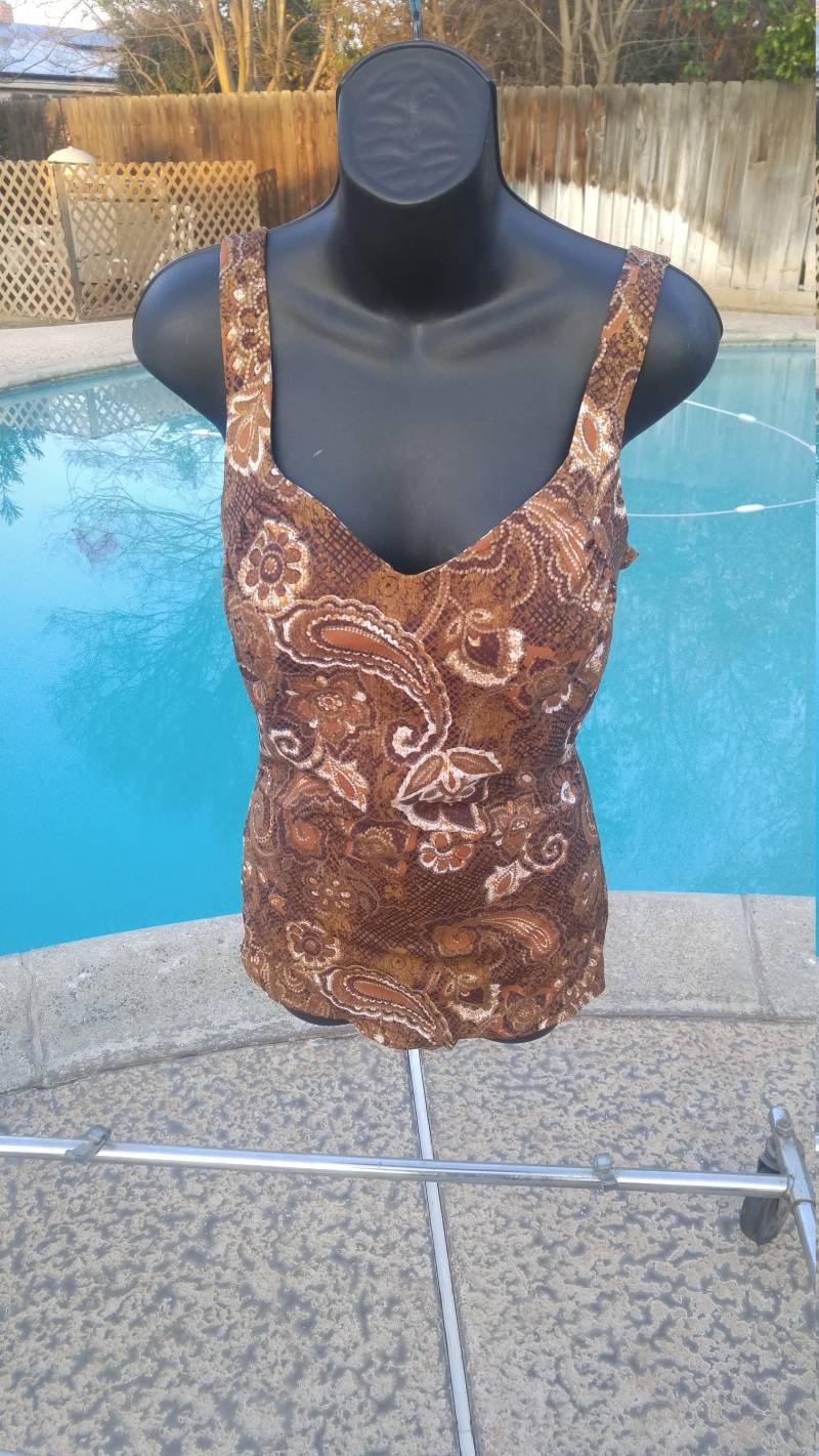 Maxine Bademode Plus Größe Badeanzug 16 Voller Figur Form Tragen von JReneeVintage