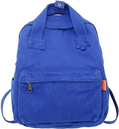 JRink Ästhetischer Jeansrucksack für Damen Herren, lässiger Denim-Tagesrucksack, Handtasche, Geldbörse, leichter Rucksack, Schultertasche, 509 Blau von JRink