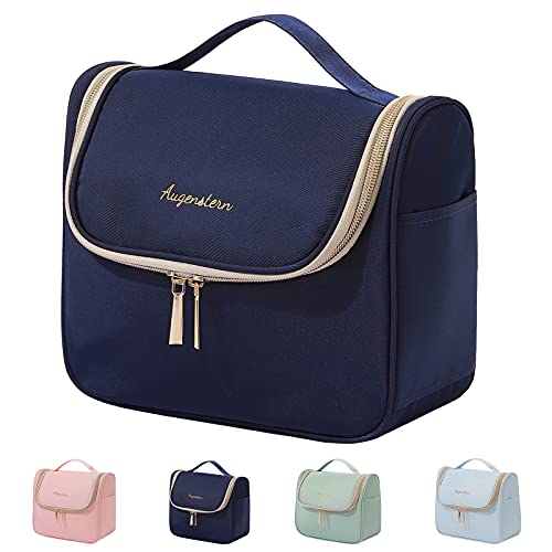 JRink Make-up-Tasche Reise Kosmetiktasche Hand-Portable Mädchen Kosmetiktasche für Frauen Große Kulturbeutel Organizer, marineblau von JRink