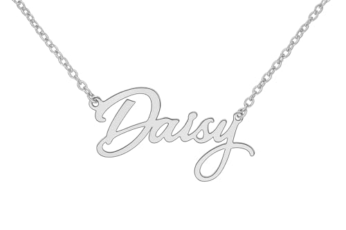JRose Collections Identité Personalisierte Namenskette - Beliebte Mädchennamen & Titel - Verstellbare Kette in Geschenkbox von Mulberry Studios, Einheitsgröße, Zink von JRose Collections