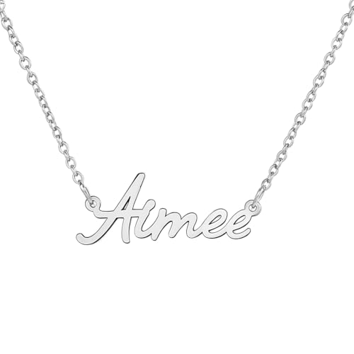JRose Collections Identité Personalisierte Namenskette - Beliebte Mädchennamen & Titel - Verstellbare Kette in Geschenkbox von Mulberry Studios, Einheitsgröße, Zink JRose Collections Identité Personalisierte Namenskette - Beliebte Mädchennamen & Titel - Verstellbare Kette in Geschenkbox von Mulberry Studios, Einheitsgröße, Zink von JRose Collections