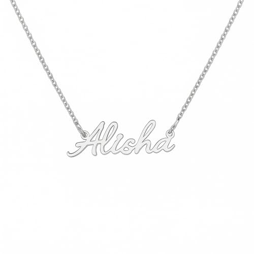 JRose Collections Identité Personalisierte Namenskette - Beliebte Mädchennamen & Titel - Verstellbare Kette in Geschenkbox von Mulberry Studios, Einheitsgröße, Zink von JRose Collections