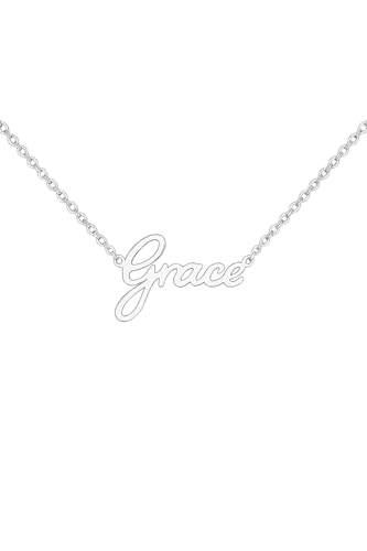 JRose Collections Identité Personalisierte Namenskette - Beliebte Mädchennamen & Titel - Verstellbare Kette in Geschenkbox von Mulberry Studios, Einheitsgröße, Zink JRose Collections Identité Personalisierte Namenskette - Beliebte Mädchennamen & Titel - Verstellbare Kette in Geschenkbox von Mulberry Studios, Einheitsgröße, Zink von JRose Collections
