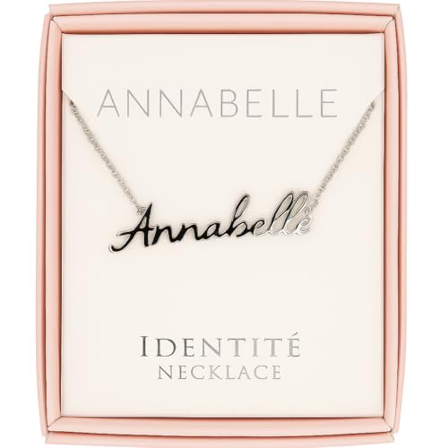 JRose Collections Identité Personalisierte Namenskette - Beliebte Mädchennamen & Titel - Verstellbare Kette in Geschenkbox von Mulberry Studios, Einheitsgröße, Zink JRose Collections Identité Personalisierte Namenskette - Beliebte Mädchennamen & Titel - Verstellbare Kette in Geschenkbox von Mulberry Studios, Einheitsgröße, Zink von JRose Collections
