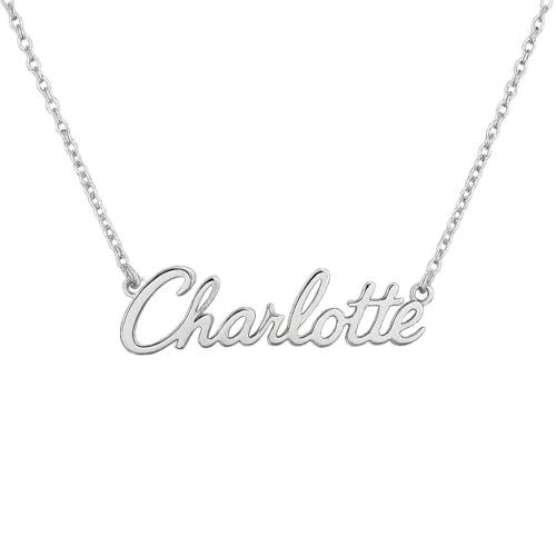 JRose Collections Identité Personalisierte Namenskette - Beliebte Mädchennamen & Titel - Verstellbare Kette in Geschenkbox von Mulberry Studios, Einheitsgröße, Zink JRose Collections Identité Personalisierte Namenskette - Beliebte Mädchennamen & Titel - Verstellbare Kette in Geschenkbox von Mulberry Studios, Einheitsgröße, Zink von JRose Collections