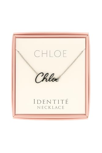 JRose Collections Identité Personalisierte Namenskette - Beliebte Mädchennamen & Titel - Verstellbare Kette in Geschenkbox von Mulberry Studios, Einheitsgröße, Zink JRose Collections Identité Personalisierte Namenskette - Beliebte Mädchennamen & Titel - Verstellbare Kette in Geschenkbox von Mulberry Studios, Einheitsgröße, Zink von JRose Collections