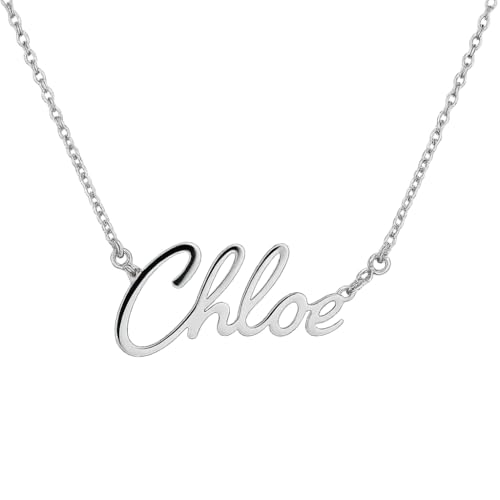 JRose Collections Identité Personalisierte Namenskette - Beliebte Mädchennamen & Titel - Verstellbare Kette in Geschenkbox von Mulberry Studios, Einheitsgröße, Zink von JRose Collections