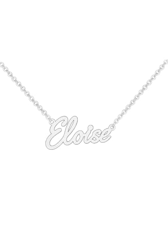 JRose Collections Identité Personalisierte Namenskette - Beliebte Mädchennamen & Titel - Verstellbare Kette in Geschenkbox von Mulberry Studios, Einheitsgröße, Zink von JRose Collections