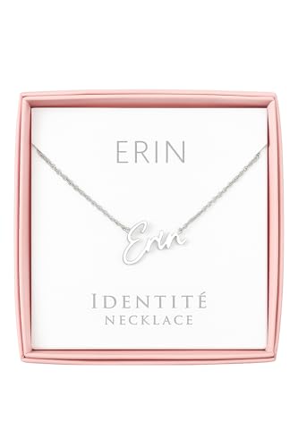 JRose Collections Identité Personalisierte Namenskette - Beliebte Mädchennamen & Titel - Verstellbare Kette in Geschenkbox von Mulberry Studios, Einheitsgröße, Zink JRose Collections Identité Personalisierte Namenskette - Beliebte Mädchennamen & Titel - Verstellbare Kette in Geschenkbox von Mulberry Studios, Einheitsgröße, Zink von JRose Collections