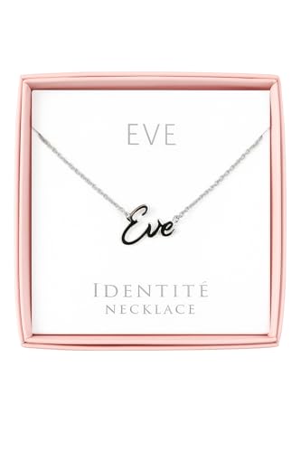JRose Collections Identité Personalisierte Namenskette - Beliebte Mädchennamen & Titel - Verstellbare Kette in Geschenkbox von Mulberry Studios, Einheitsgröße, Zink JRose Collections Identité Personalisierte Namenskette - Beliebte Mädchennamen & Titel - Verstellbare Kette in Geschenkbox von Mulberry Studios, Einheitsgröße, Zink von JRose Collections