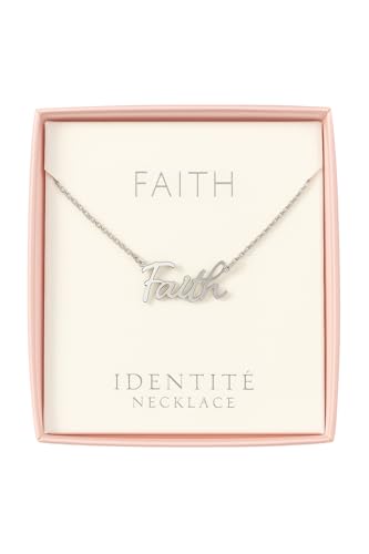 JRose Collections Identité Personalisierte Namenskette - Beliebte Mädchennamen & Titel - Verstellbare Kette in Geschenkbox von Mulberry Studios, Einheitsgröße, Zink von JRose Collections