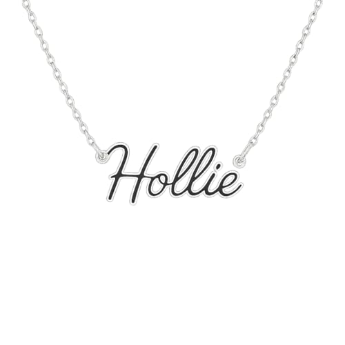 JRose Collections Identité Personalisierte Namenskette - Beliebte Mädchennamen & Titel - Verstellbare Kette in Geschenkbox von Mulberry Studios, Einheitsgröße, Zink von JRose Collections