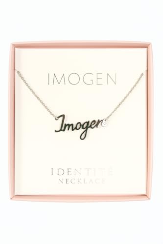 JRose Collections Identité Personalisierte Namenskette - Beliebte Mädchennamen & Titel - Verstellbare Kette in Geschenkbox von Mulberry Studios, Einheitsgröße, Zink JRose Collections Identité Personalisierte Namenskette - Beliebte Mädchennamen & Titel - Verstellbare Kette in Geschenkbox von Mulberry Studios, Einheitsgröße, Zink von JRose Collections