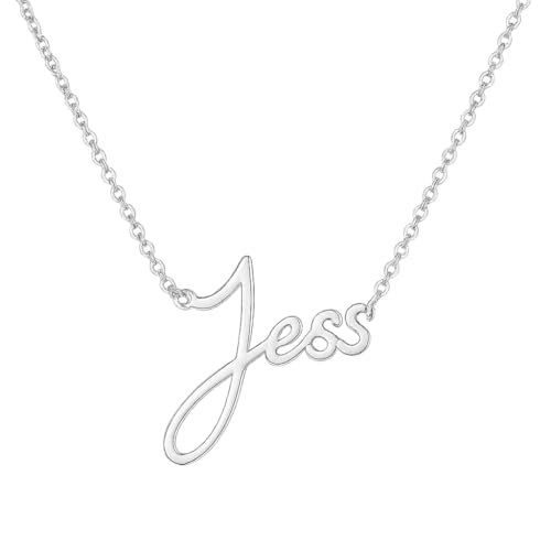 JRose Collections Identité Personalisierte Namenskette - Beliebte Mädchennamen & Titel - Verstellbare Kette in Geschenkbox von Mulberry Studios, Einheitsgröße, Zink JRose Collections Identité Personalisierte Namenskette - Beliebte Mädchennamen & Titel - Verstellbare Kette in Geschenkbox von Mulberry Studios, Einheitsgröße, Zink von JRose Collections
