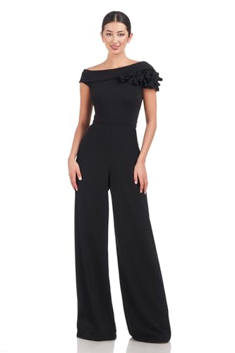 JS Collections Damen Lilith Jumpsuit, Schwarz, 2 von JS Collections