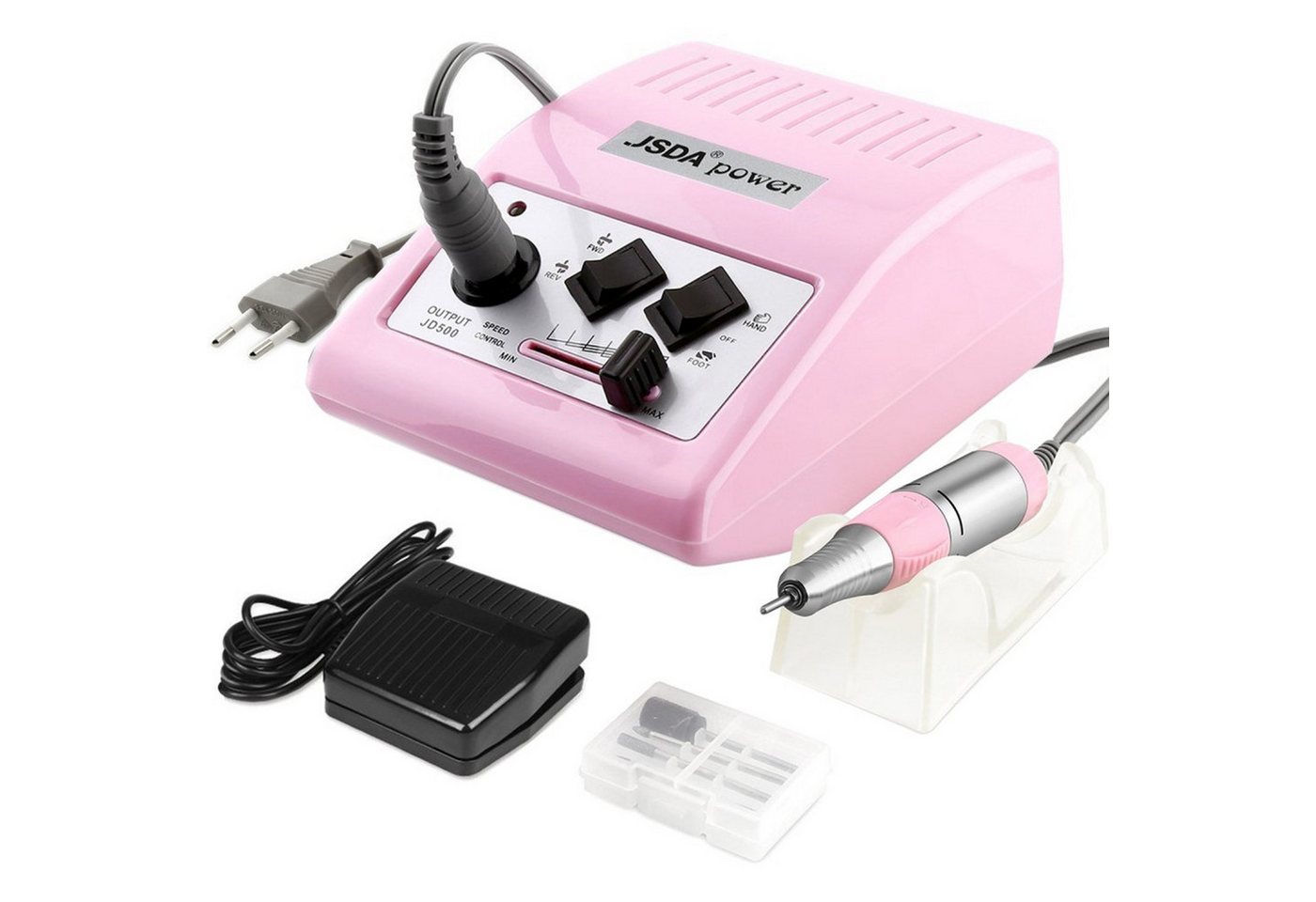 JSDA Maniküre-Pediküre-Set, Nagelfräser 30000 U/min mit Fußpedal & 4 Bits JSDA Maniküre-Pediküre-Set, Nagelfräser 30000 U/min mit Fußpedal & 4 Bits von JSDA