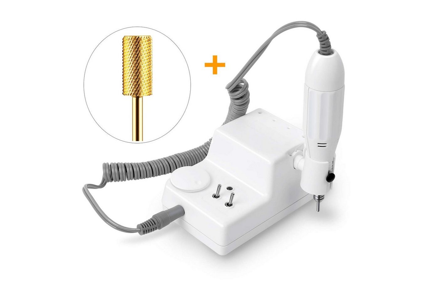 JSDA Maniküre-Pediküre-Set, Nagelfräser mit 4x Aufsätze 1x Hartmetall Bit JSDA Maniküre-Pediküre-Set, Nagelfräser mit 4x Aufsätze 1x Hartmetall Bit von JSDA