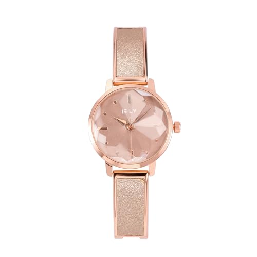 JSDDE Damen Armbanduhr Elegant Spangenuhr Zeitlos Design Kleideruhr Damenuhr Fashion Analog Quarzuhr (Braun) von JSDDE