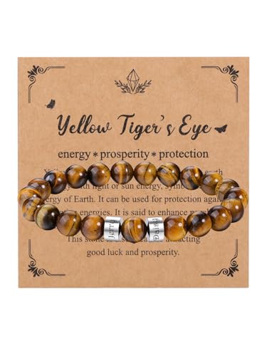 JSDDE Personalisierte Armband Namensarmbänder Herren Männer Perlenarmband mit Name Text Gravur Partnerarmbänder Geschenk für Vatertag Valentinstag Weihnachten (Tierauge, 3 Name) von JSDDE