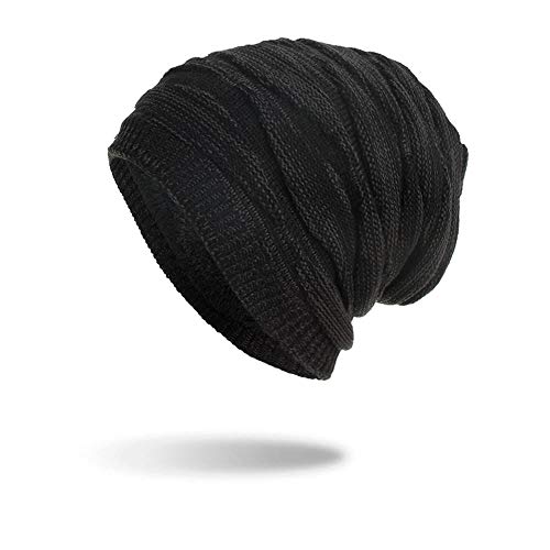 JSDing Wintermütze Unisex Mütze Weiche Stretch Strick Gefüttert Dicke Warme Mütze Slouchy Ski Beanies Mütze Wolle Baggy Skateboard Caps für Männer und Frauen Paar von JSDing