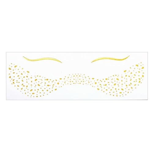 1 Blatt Metallic Face Tätowierung Mit Stars Sommersprossen Bowknot Schneeflocken Aufkleber Für Frauen Girls Festival Party Make Up von JSGHGDF
